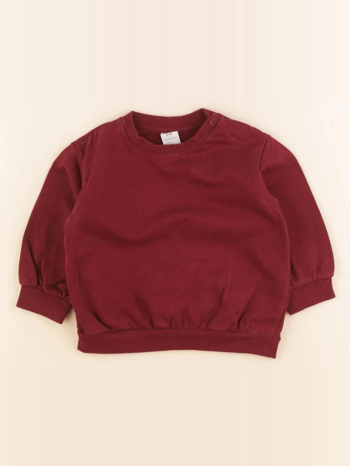 H&M - sweat rouge - 9/12 mois