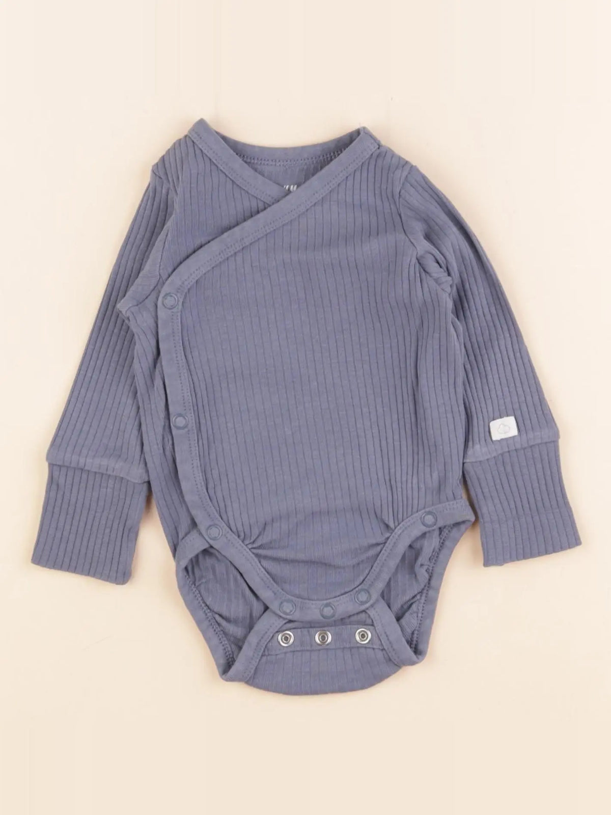 H&M - body bleu - 2/4 mois
