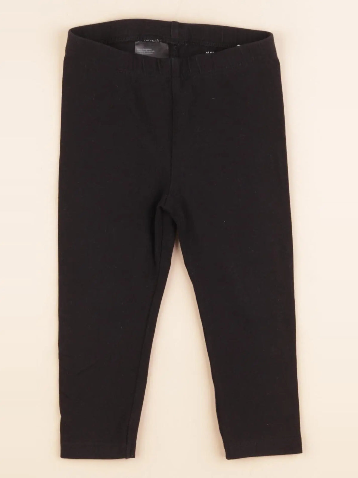 H&M - legging noir - 9/12 mois