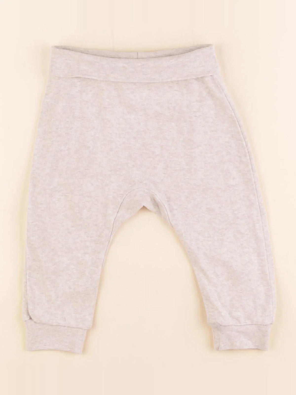H&M - legging beige - 6/9 mois