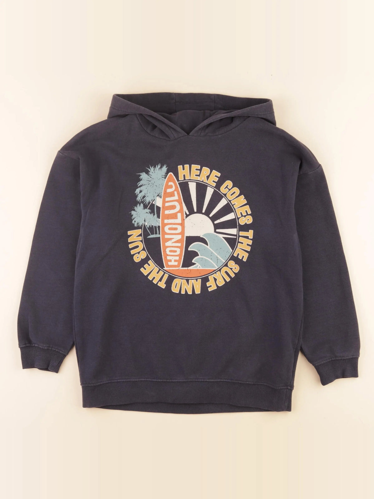 Vertbaudet - sweat bleu - 10 ans