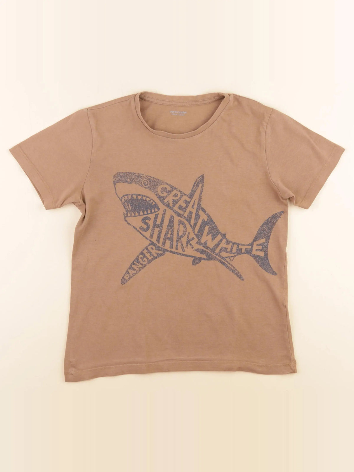 Vertbaudet - tee-shirt marron - 10 ans