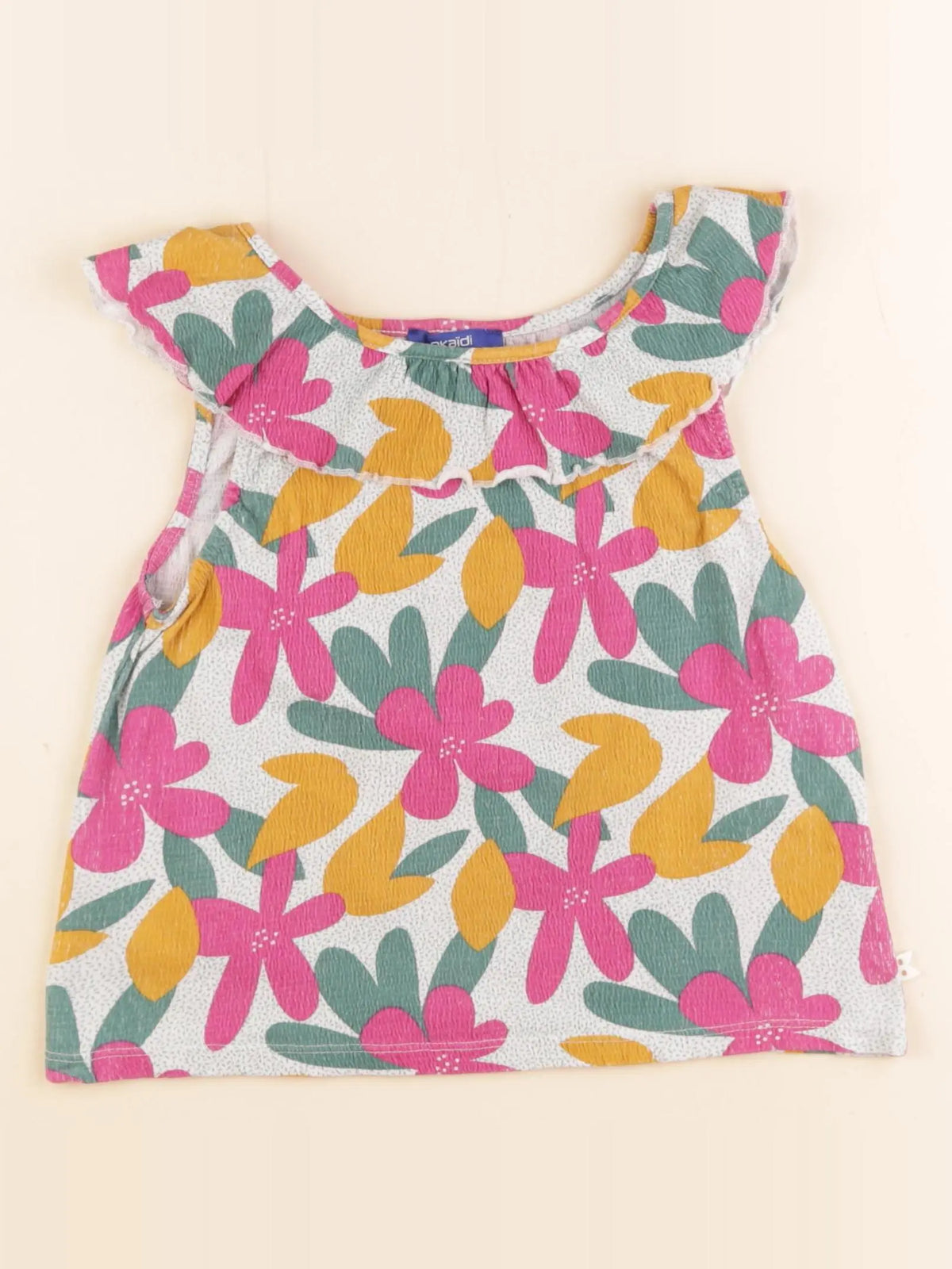 Okaidi - blouse vert - 6 ans