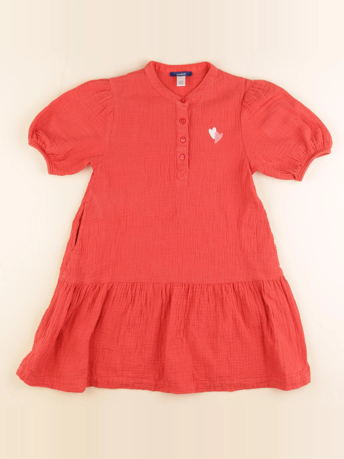 Okaidi - robe rouge - 6 ans