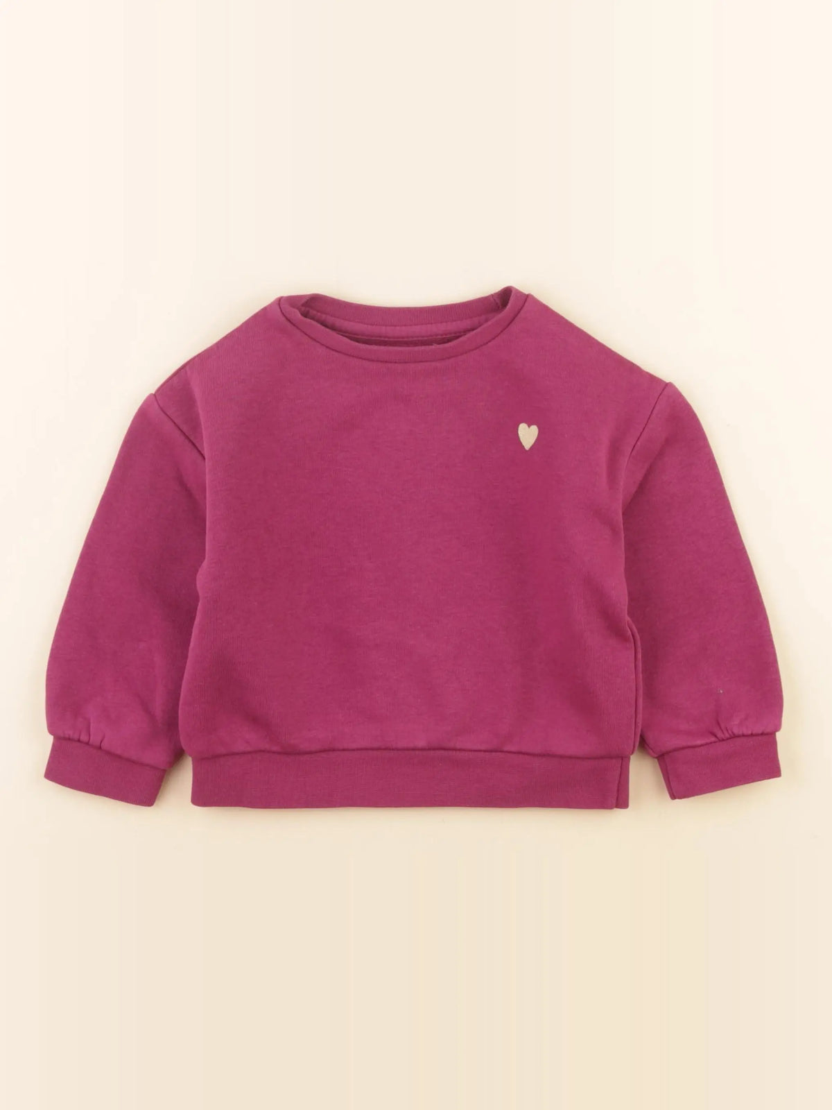 Vertbaudet - sweat violet - 2 ans