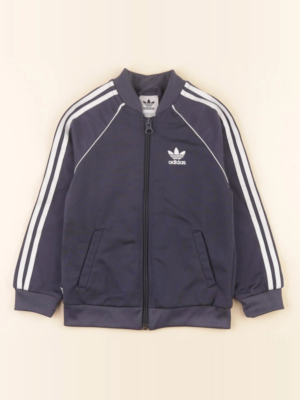 Adidas - sweat bleu - 2/3 ans