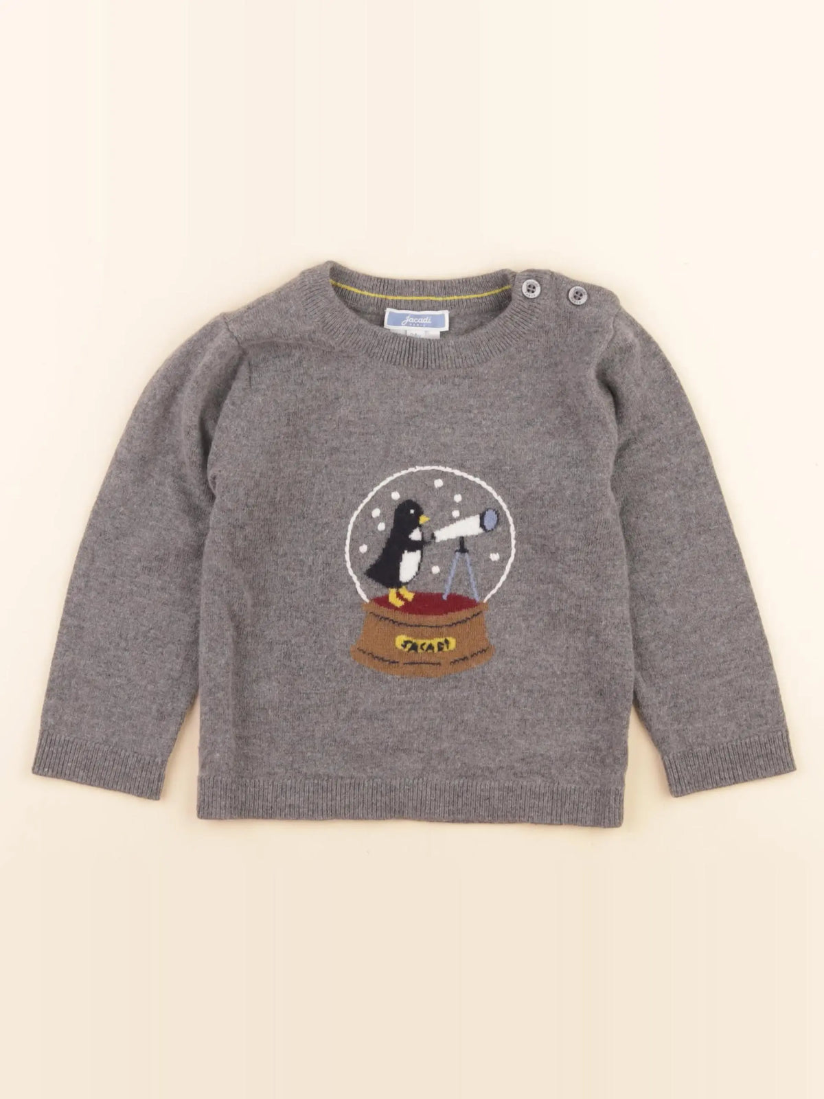 Jacadi - pull gris - 24 mois