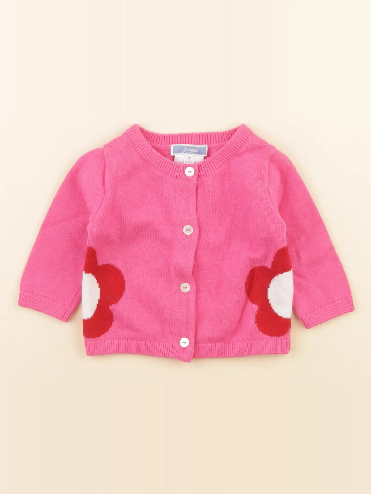 Jacadi - gilet rose - 3 mois