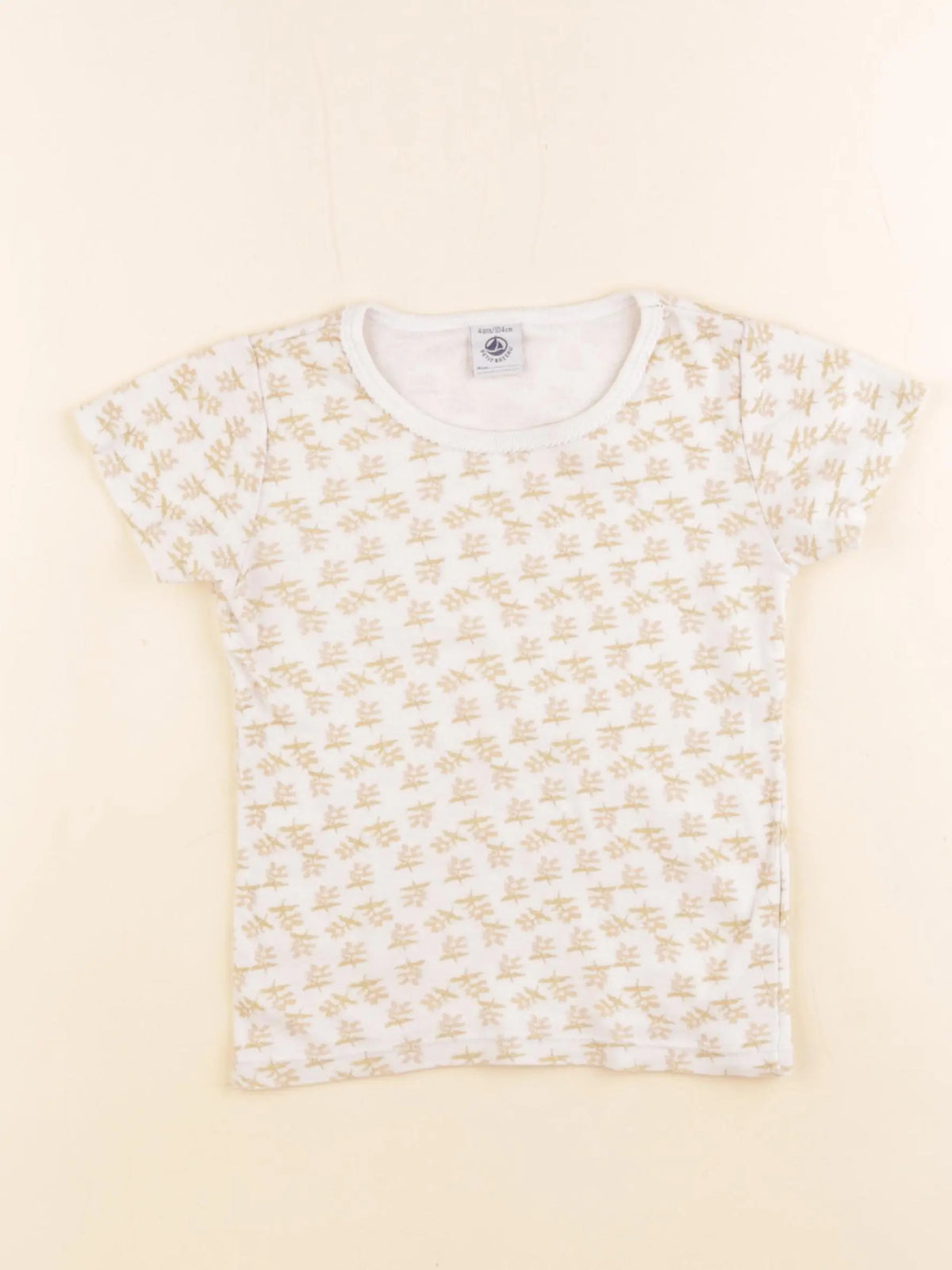 Petit Bateau - maillot de corps beige - 4 ans