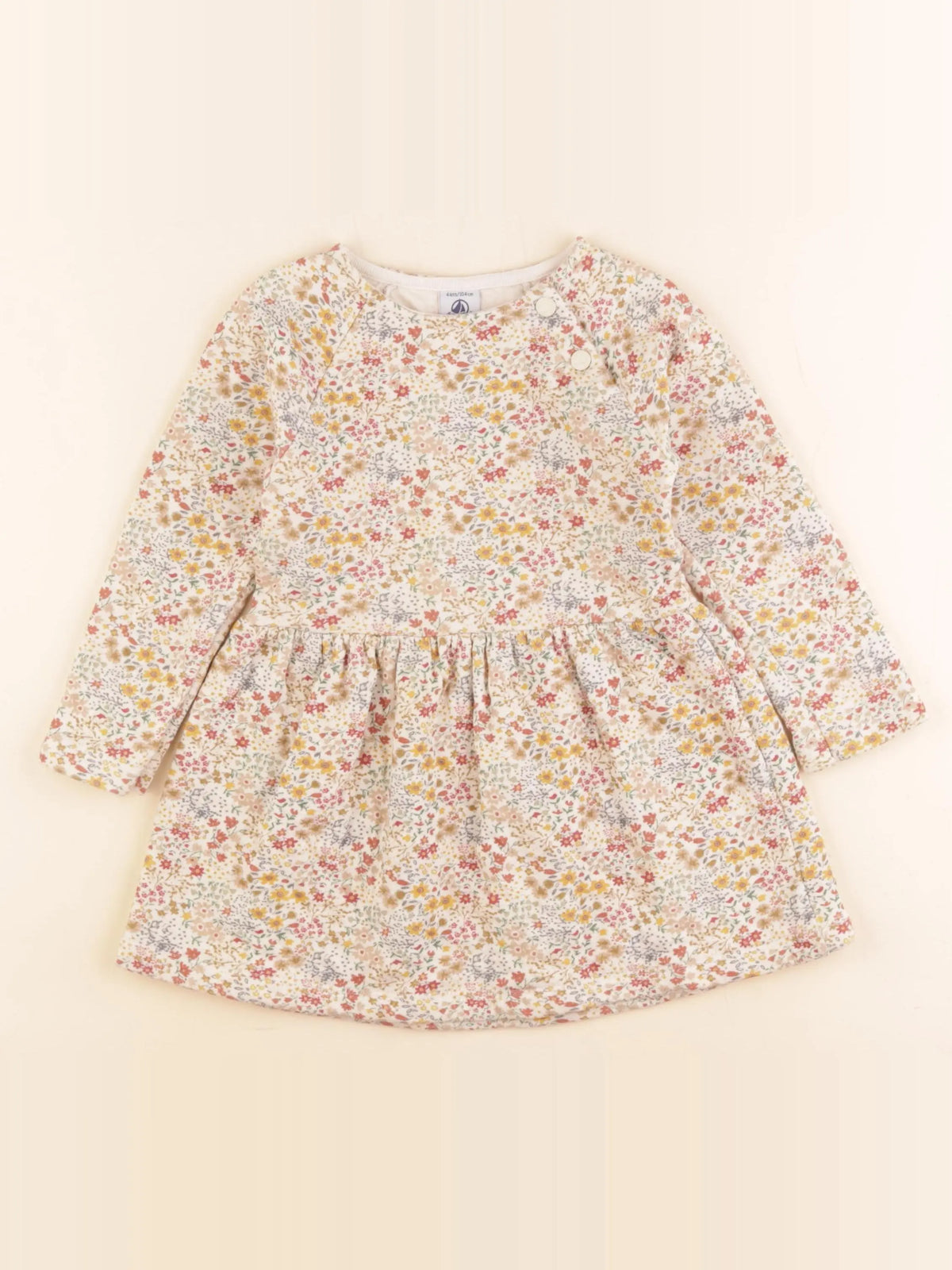 Petit Bateau - robe multicolore - 4 ans