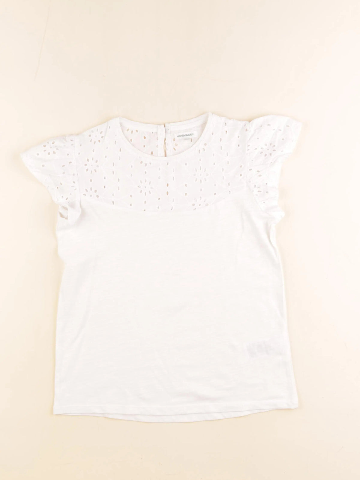 Vertbaudet - tee-shirt blanc - 10 ans