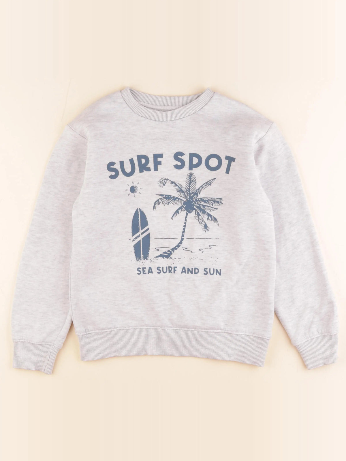 Vertbaudet - sweat gris - 10 ans