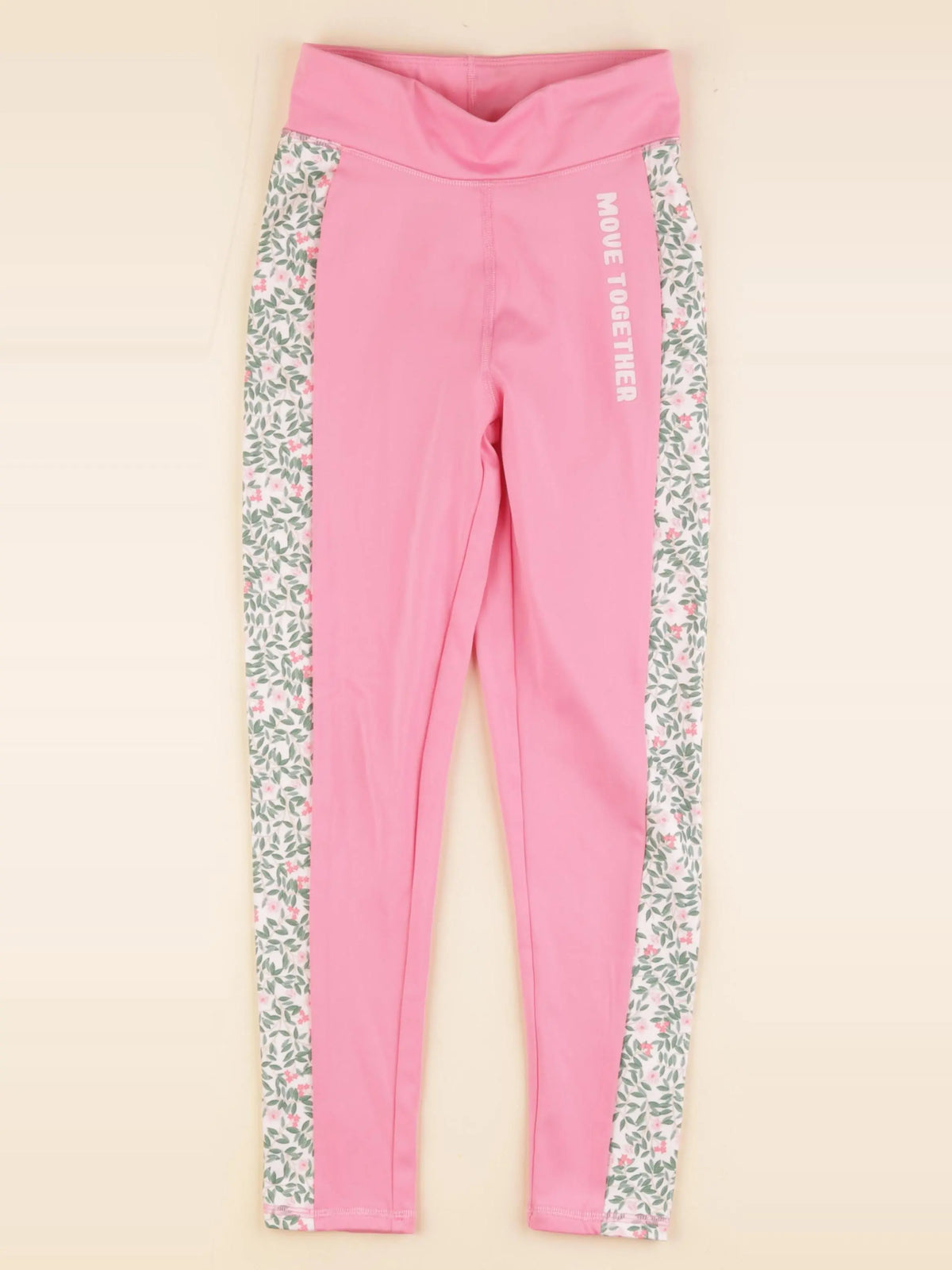 Vertbaudet - legging rose fluo - 8 ans