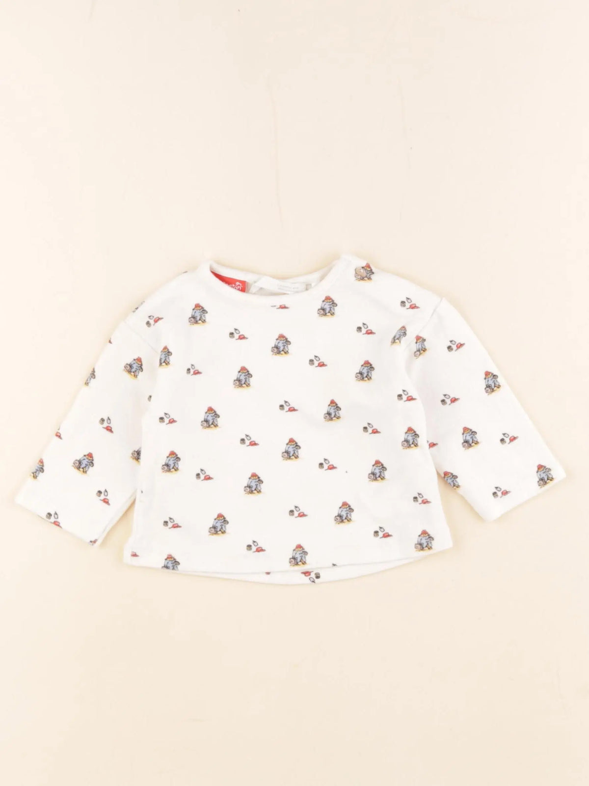 Zara - tee-shirt blanc - 1/3 mois
