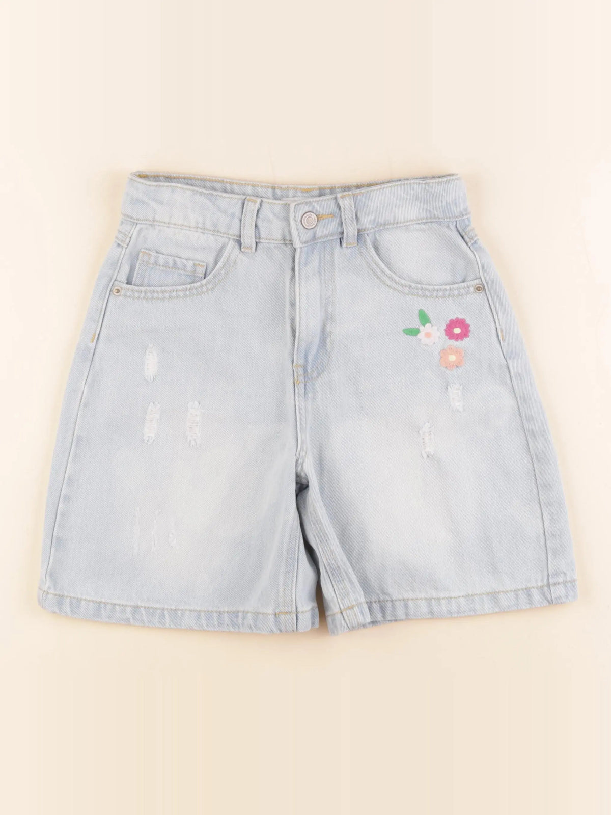Vertbaudet - short bleu - 8 ans