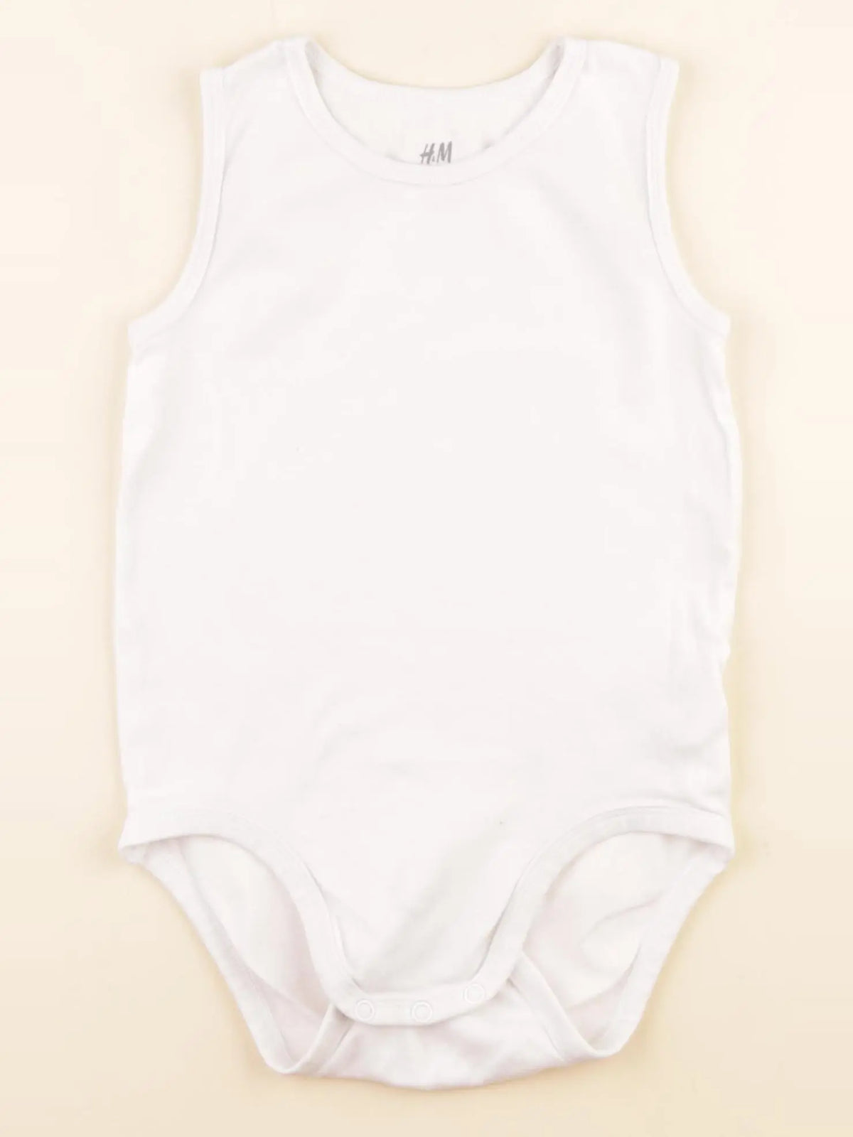 H&M - body blanc - 3/4 ans