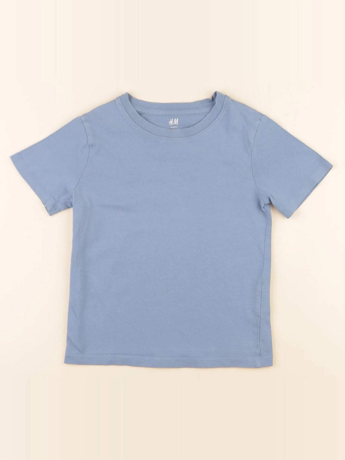 H&M - tee-shirt bleu - 4/6 ans