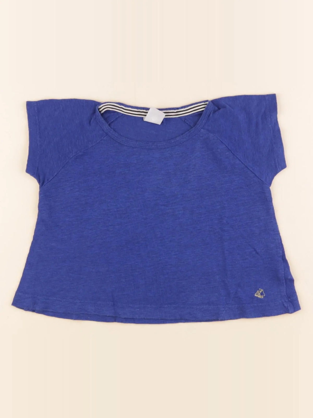 Petit Bateau - tee-shirt bleu - 3 ans