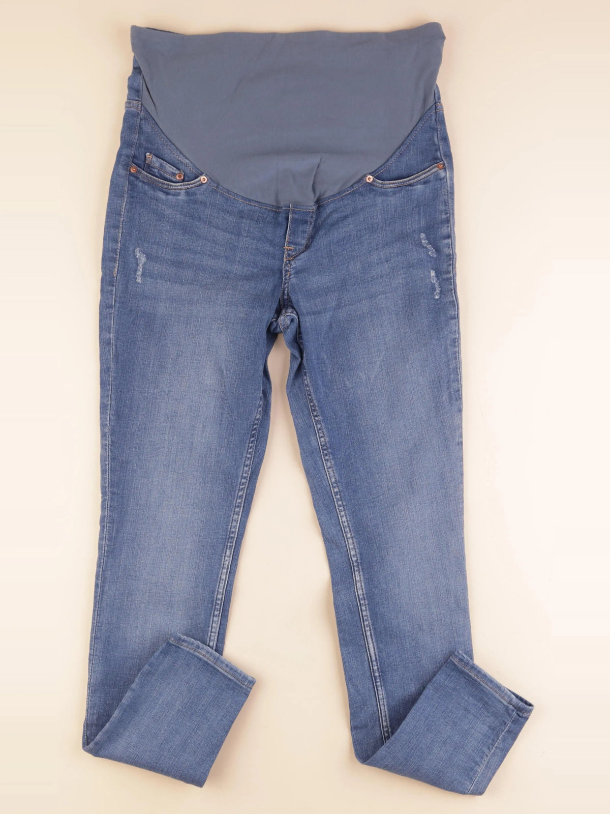H&M - jean grossesse bleu - m