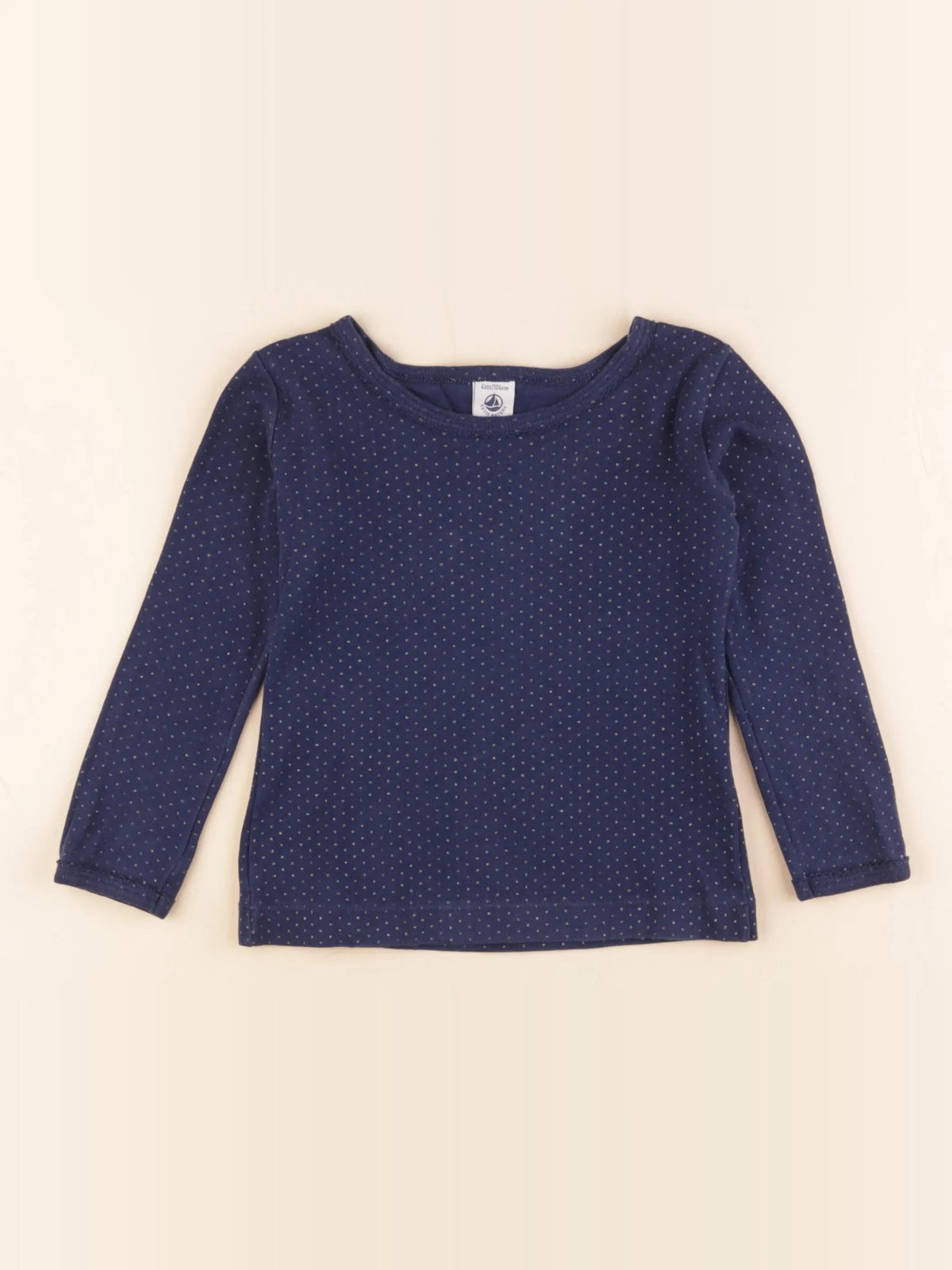 Petit Bateau - maillot de corps bleu - 4 ans