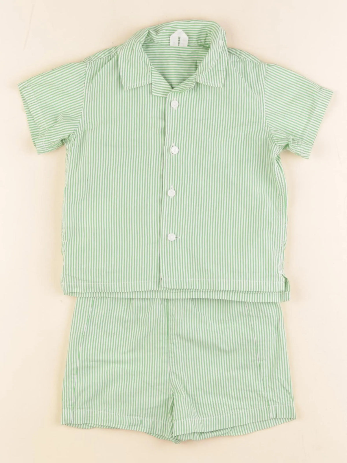 Arket - pyjama coton vert - 6/9 mois