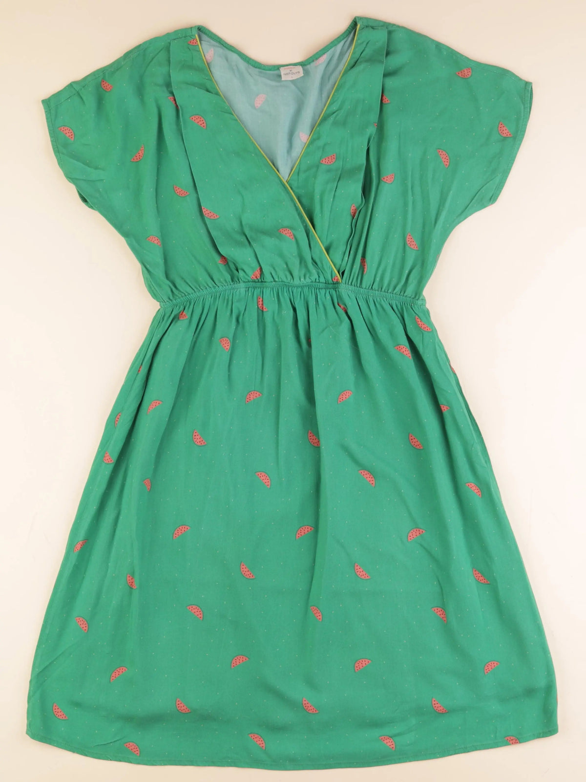 Natalys maternité - robe grossesse vert - L