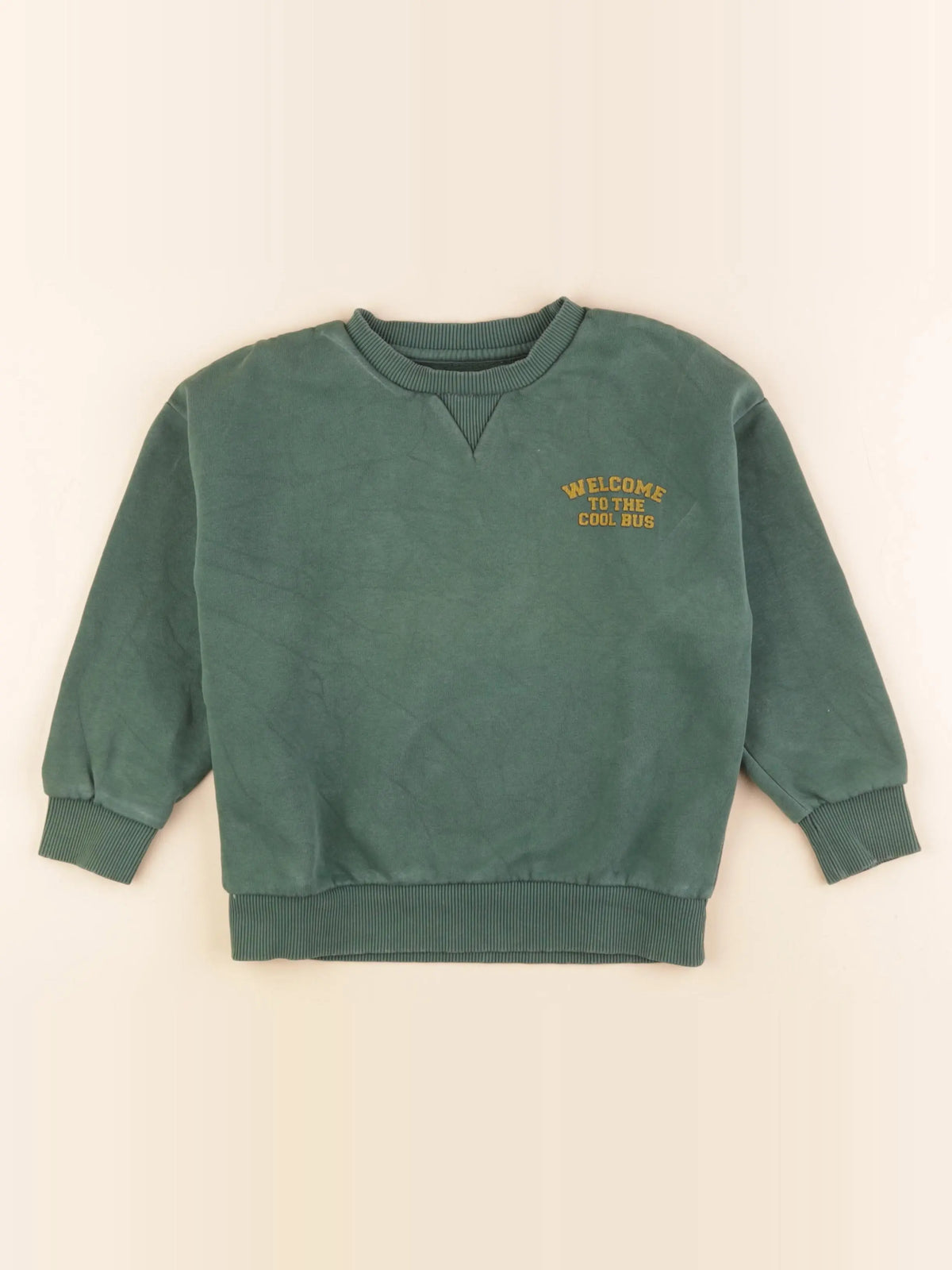 Vertbaudet - sweat vert - 6 ans