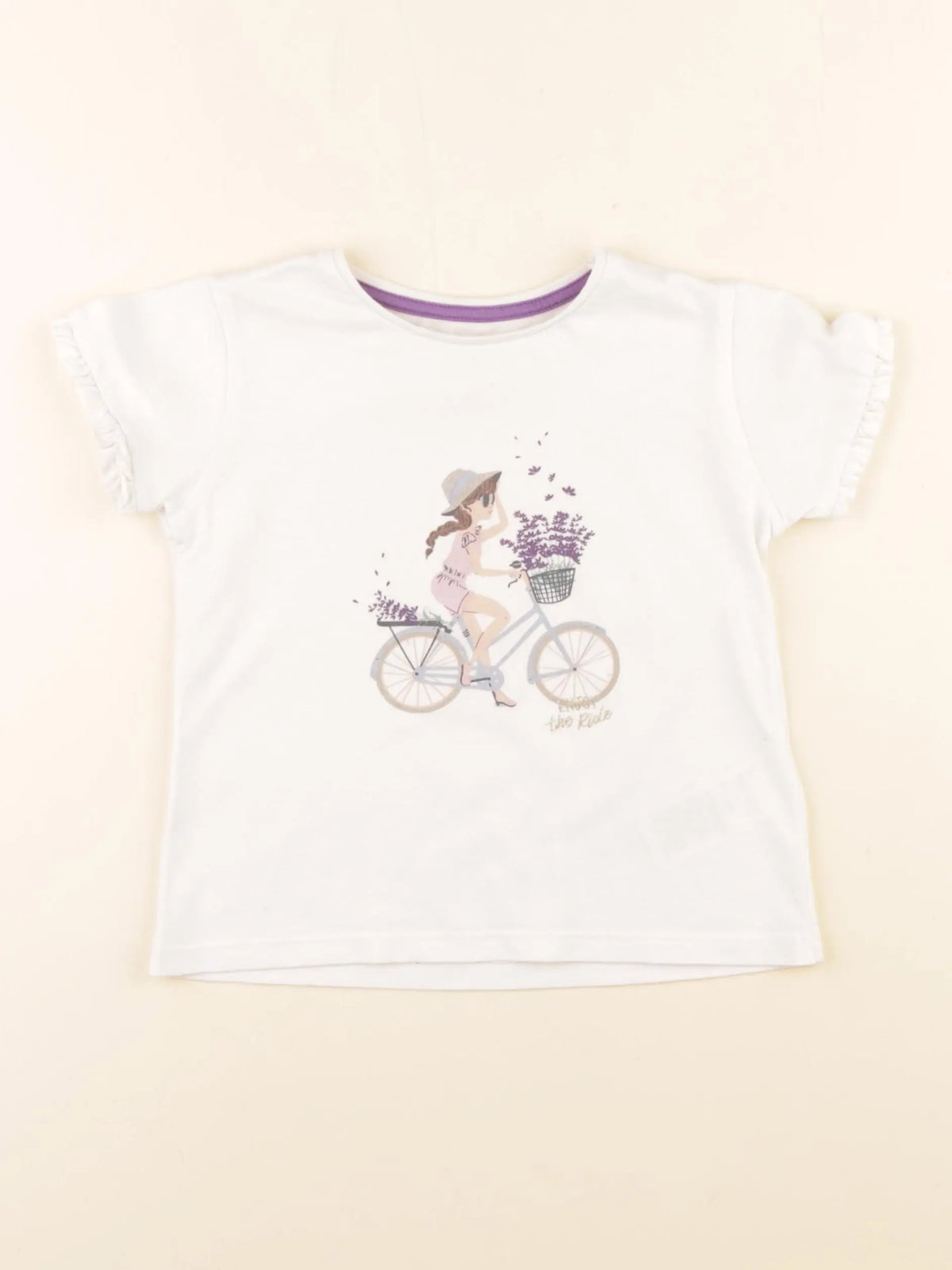 Vertbaudet - tee-shirt blanc - 4 ans
