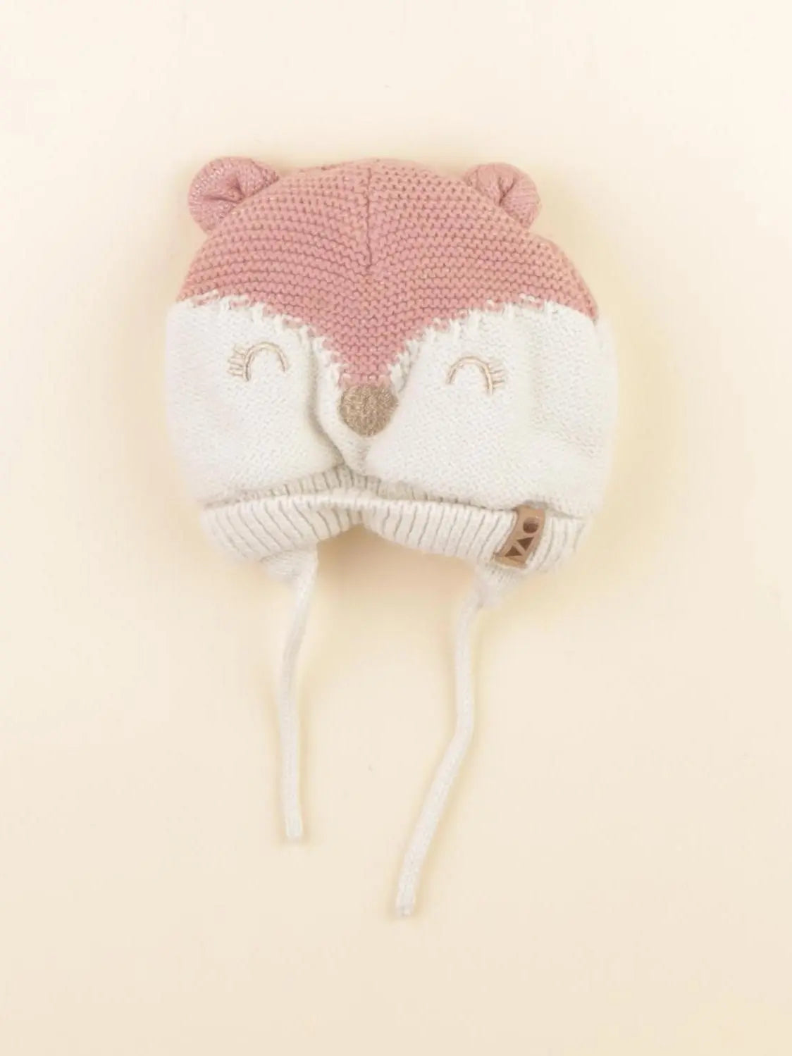 Tape à l'oeil - bonnet or, rose - 3/9 mois