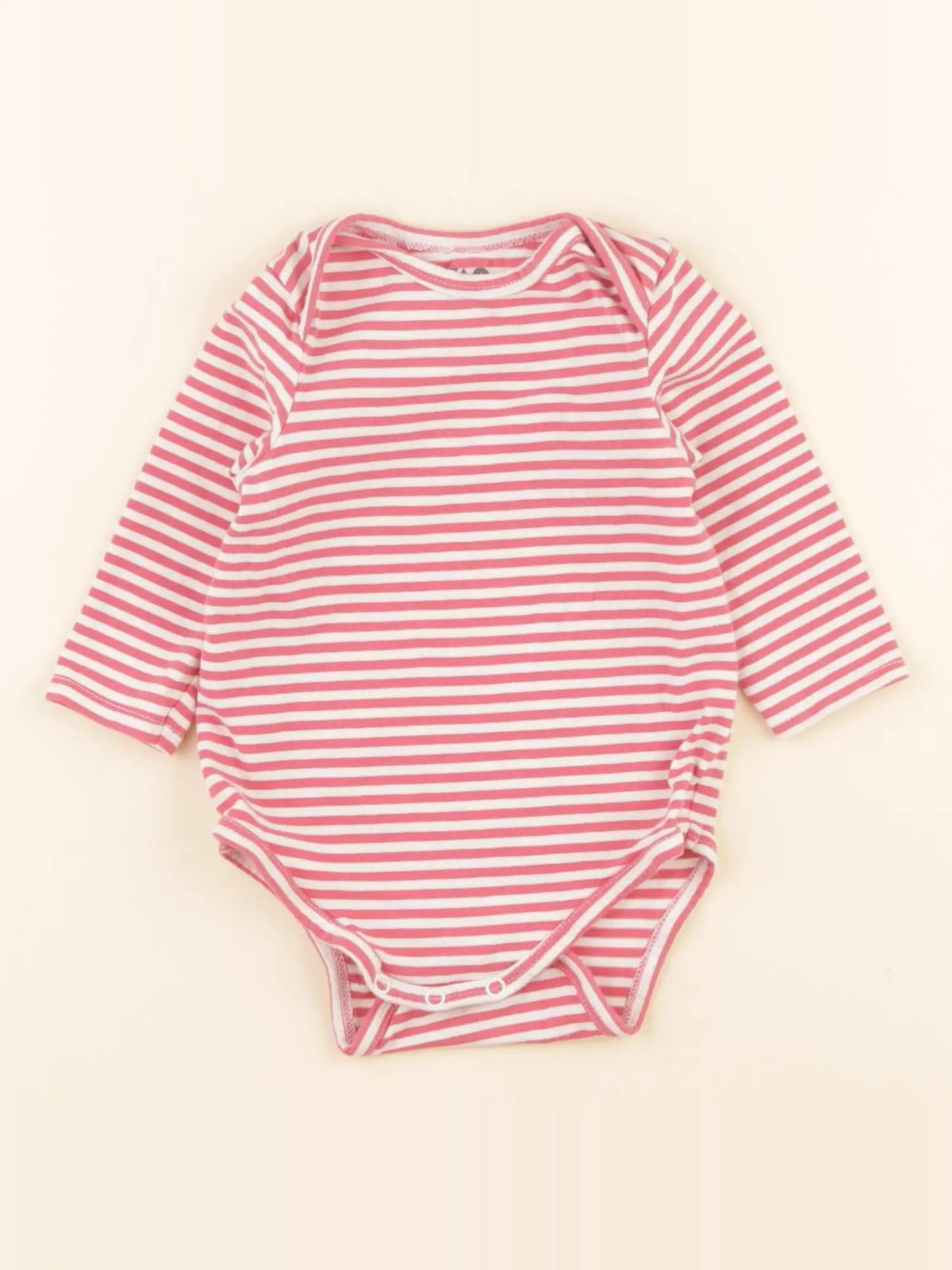 Tape à l'oeil - body blanc, rose - 9 mois