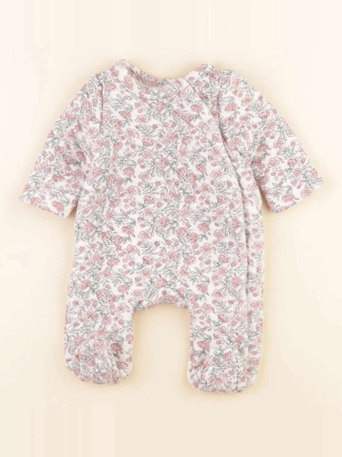 Tape à l'oeil - pyjama coton rose - 1 mois
