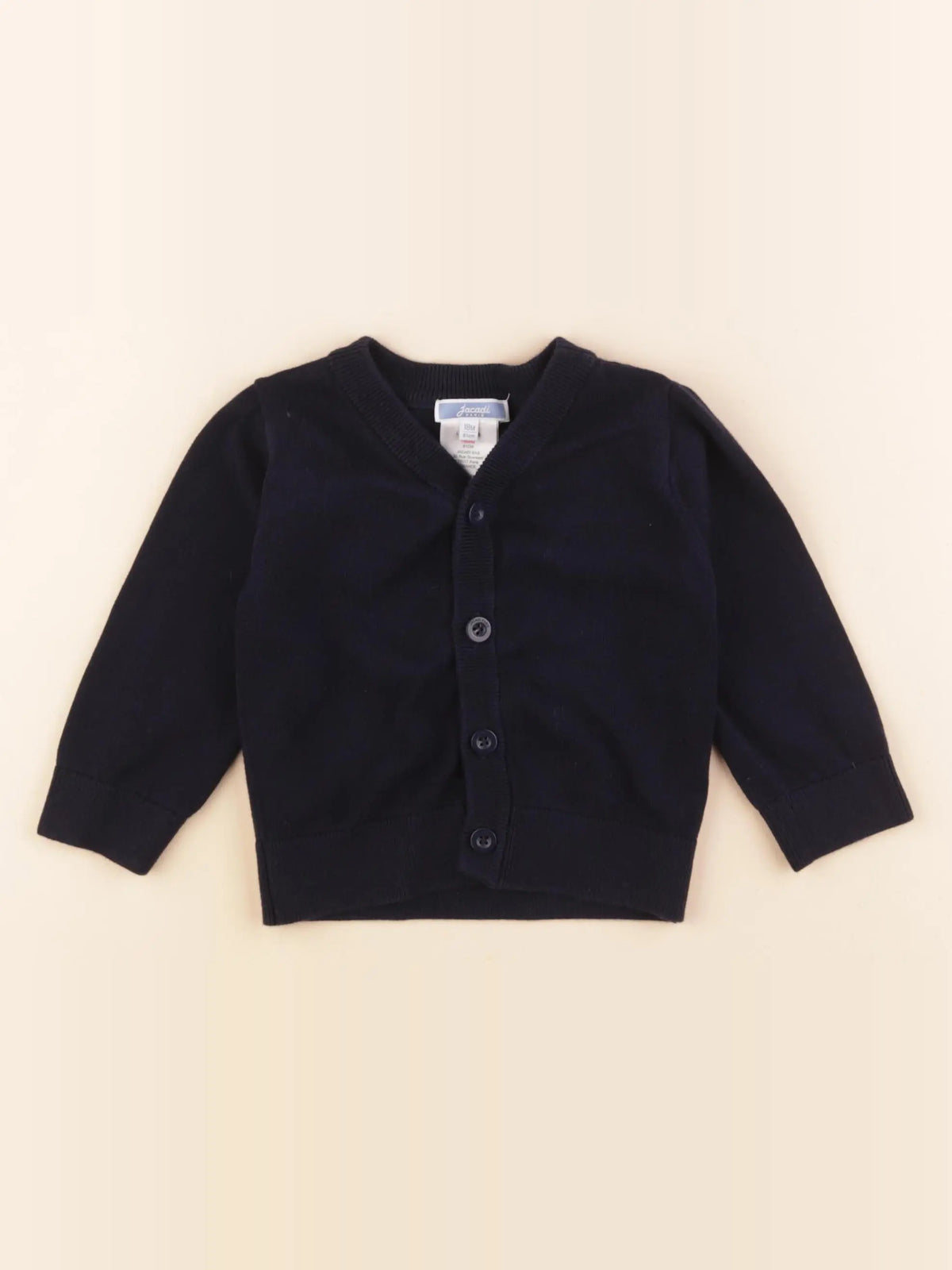 Jacadi - gilet bleu - 18 mois