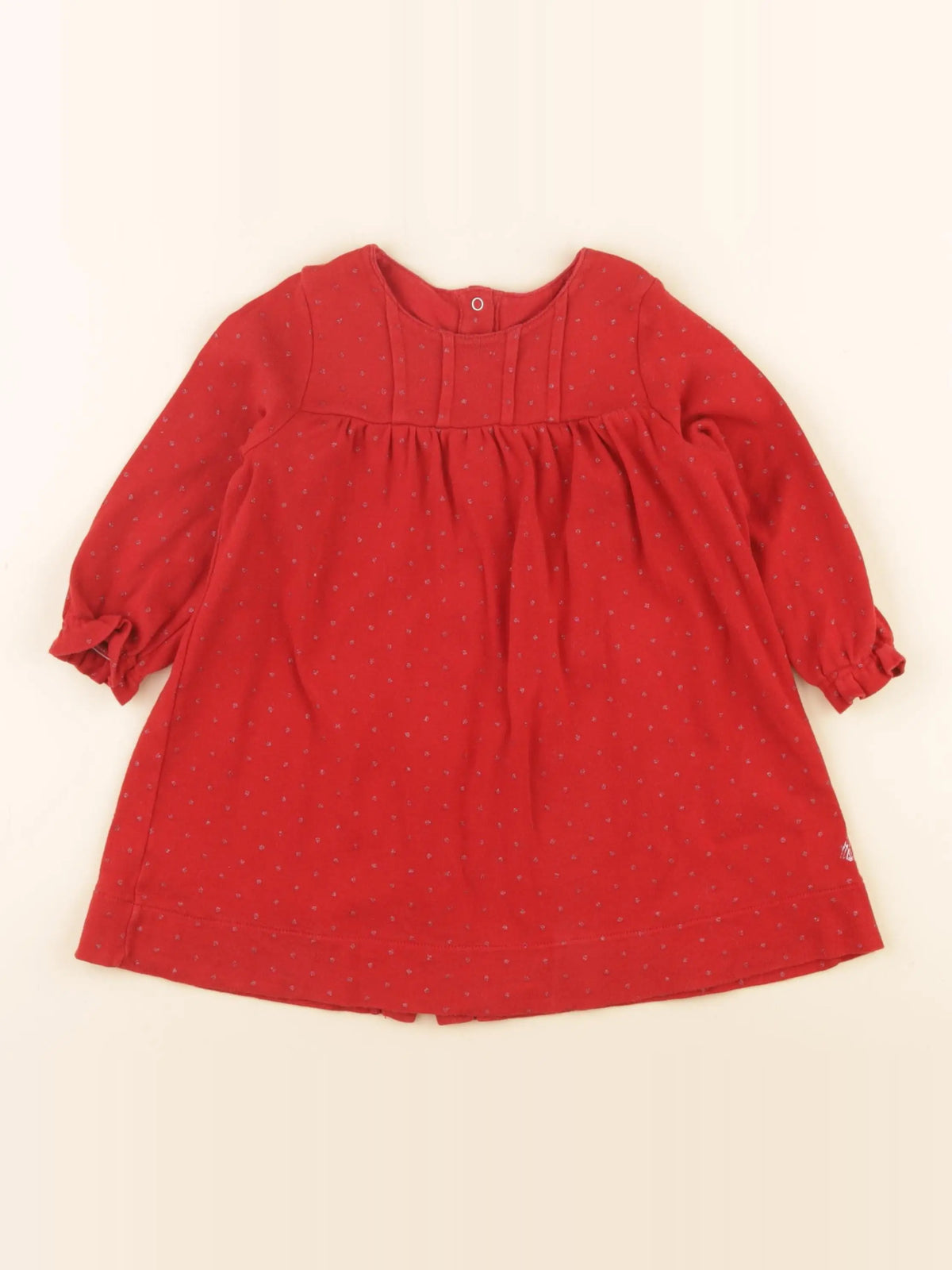 Petit Bateau - robe rouge - 24 mois