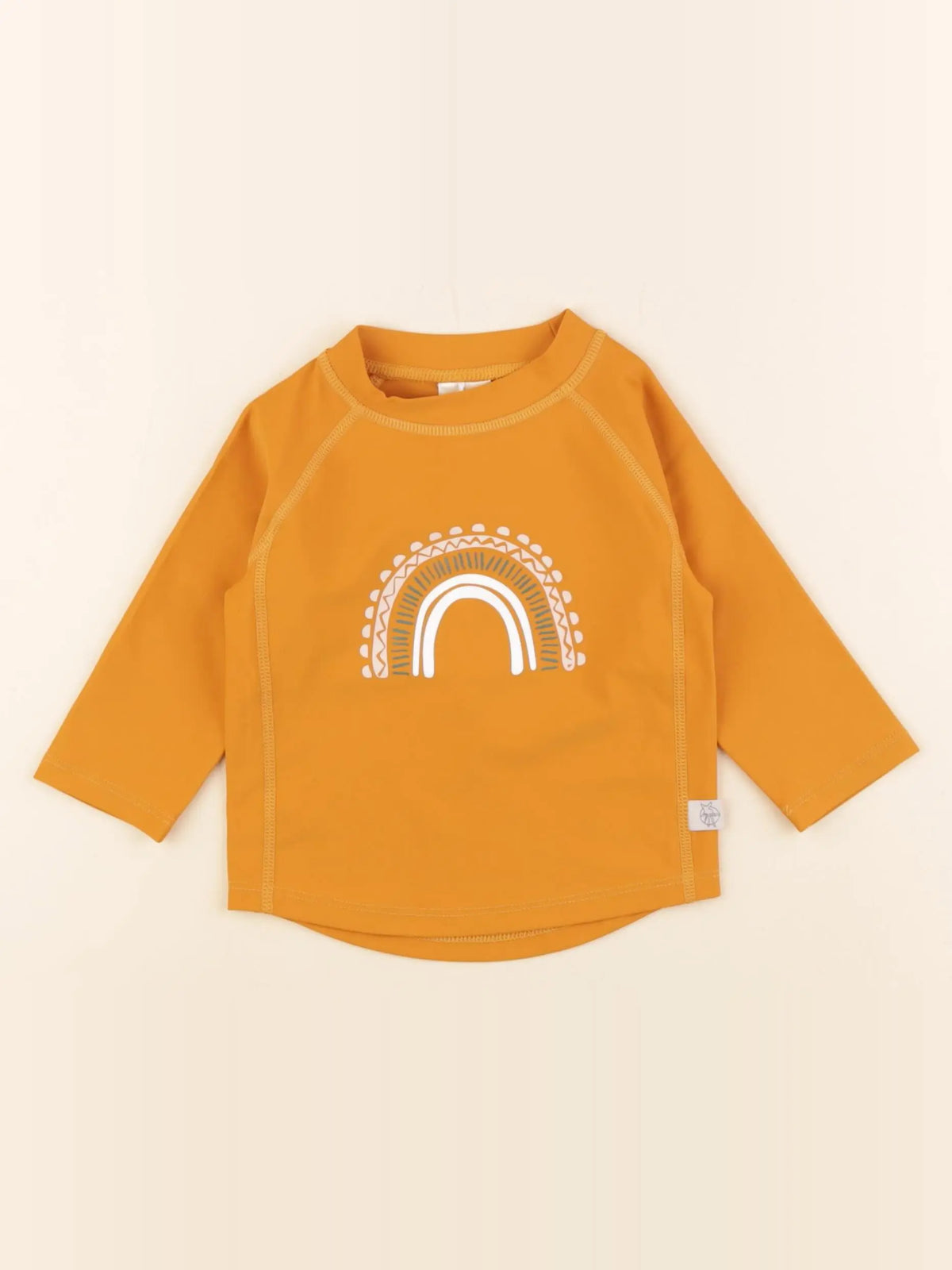 Lassig - tee-shirt de bain jaune - 3/6 mois