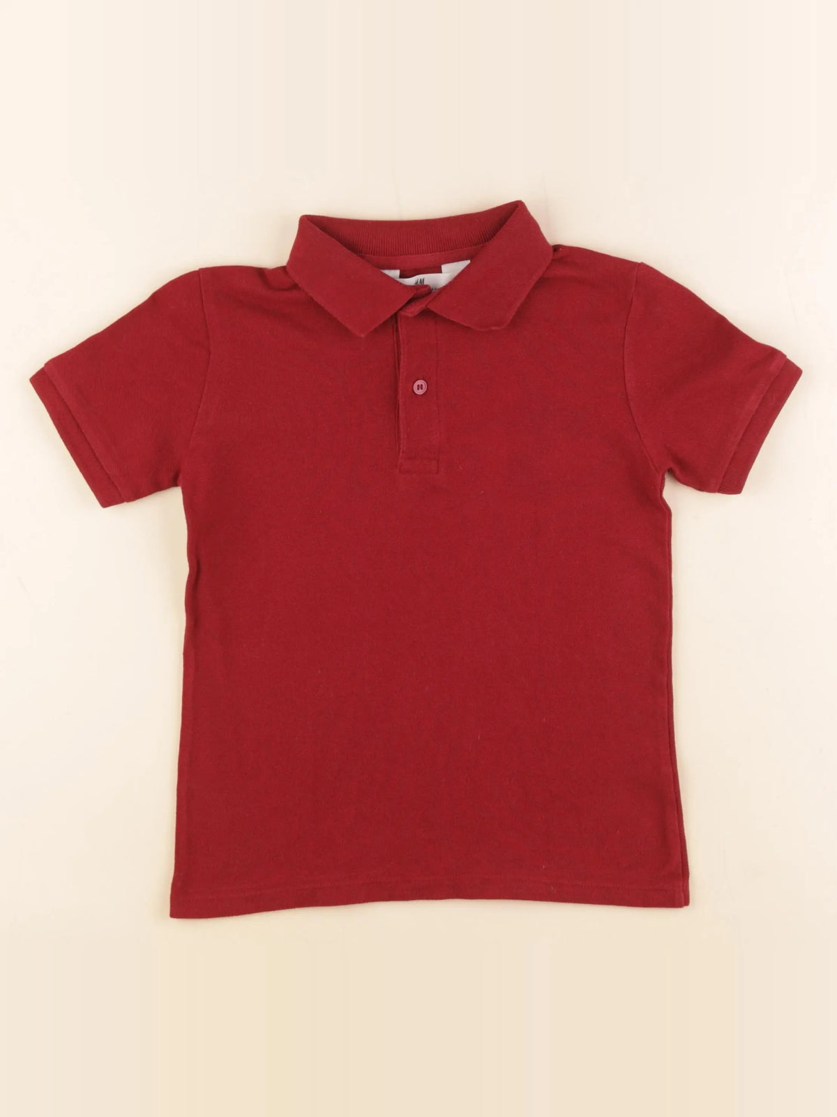 H&M - polo rouge - 4/6 ans