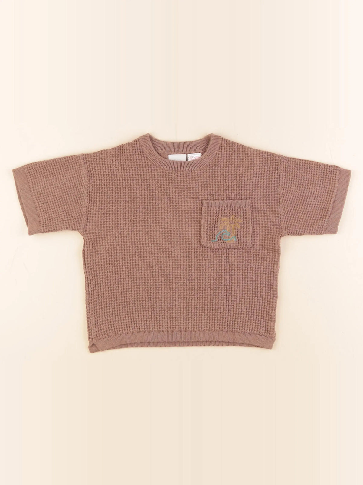Zara - tee-shirt marron - 5 ans