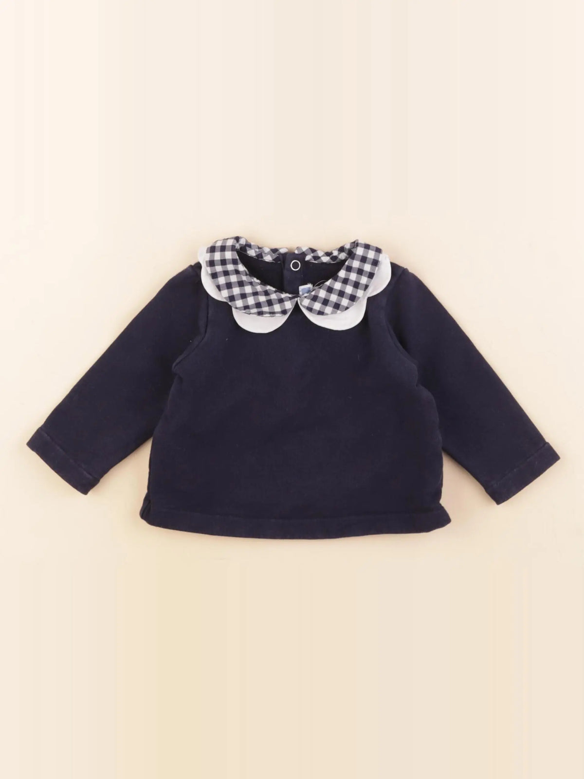 Jacadi - sweat bleu - 6 mois
