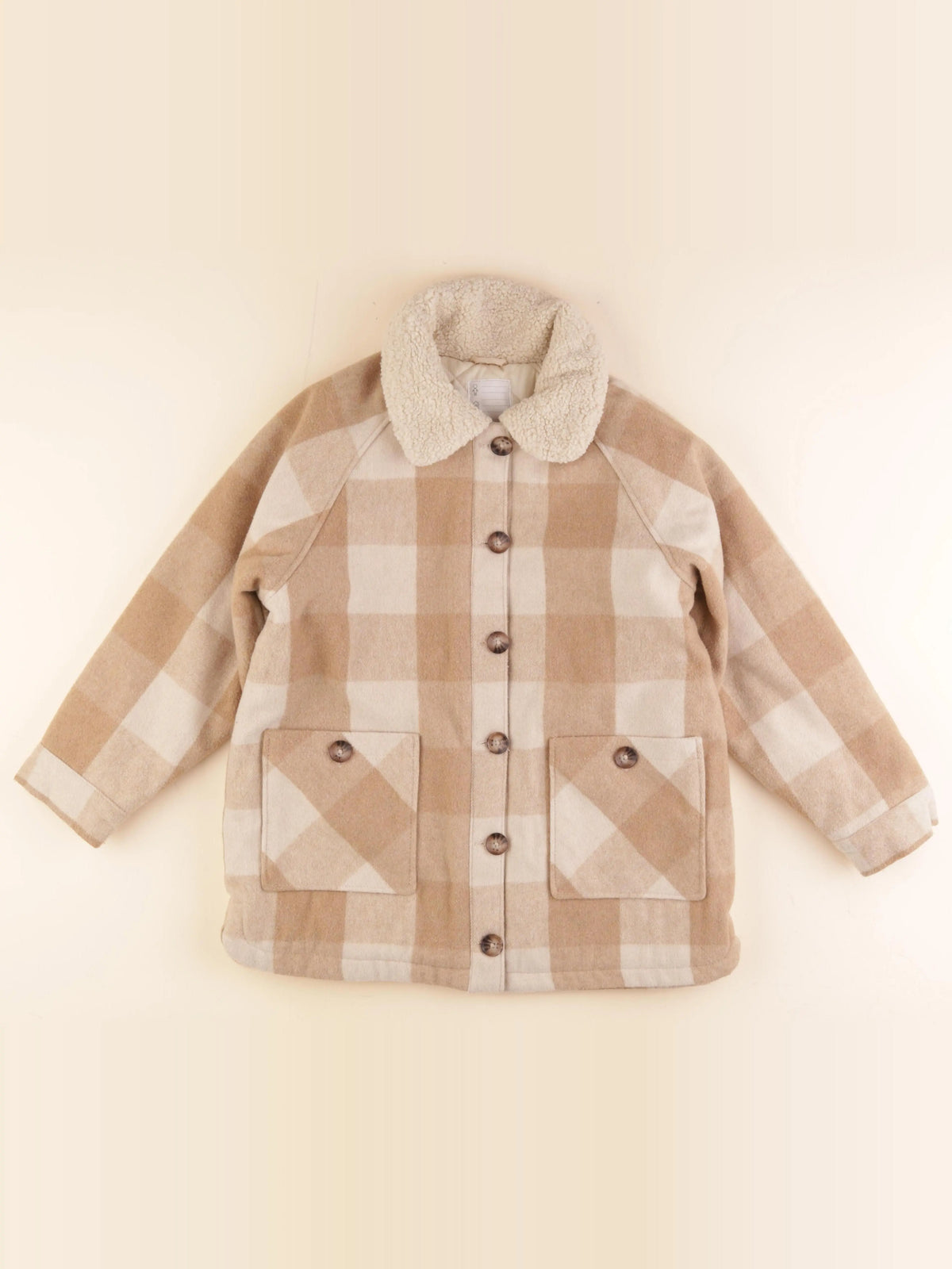 Vertbaudet - veste doublé beige - 14 ans