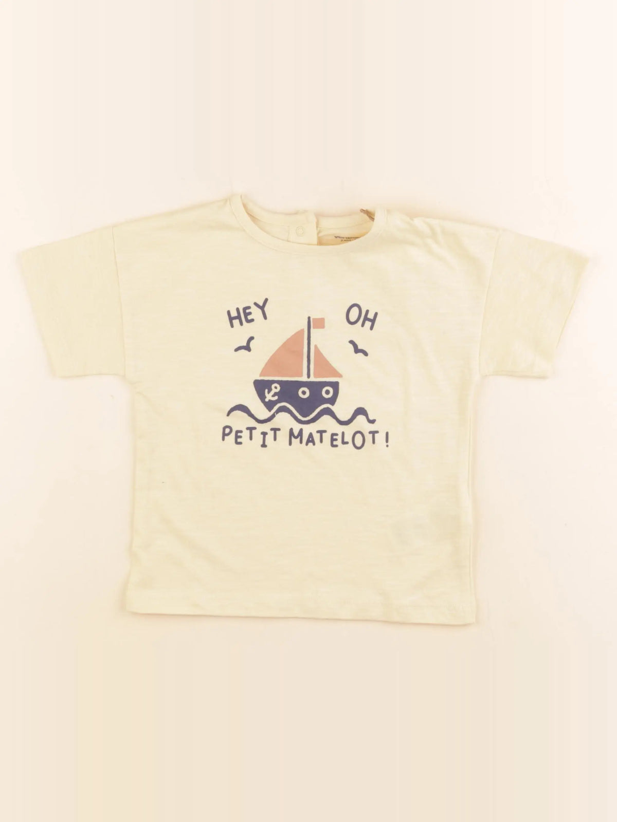 Vertbaudet - tee-shirt jaune - 2 ans