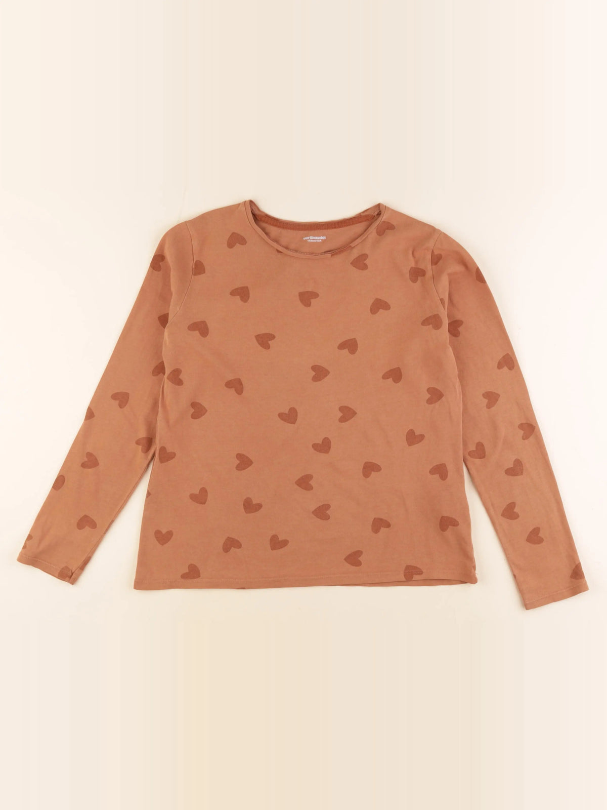 Vertbaudet - tee-shirt marron - 12 ans