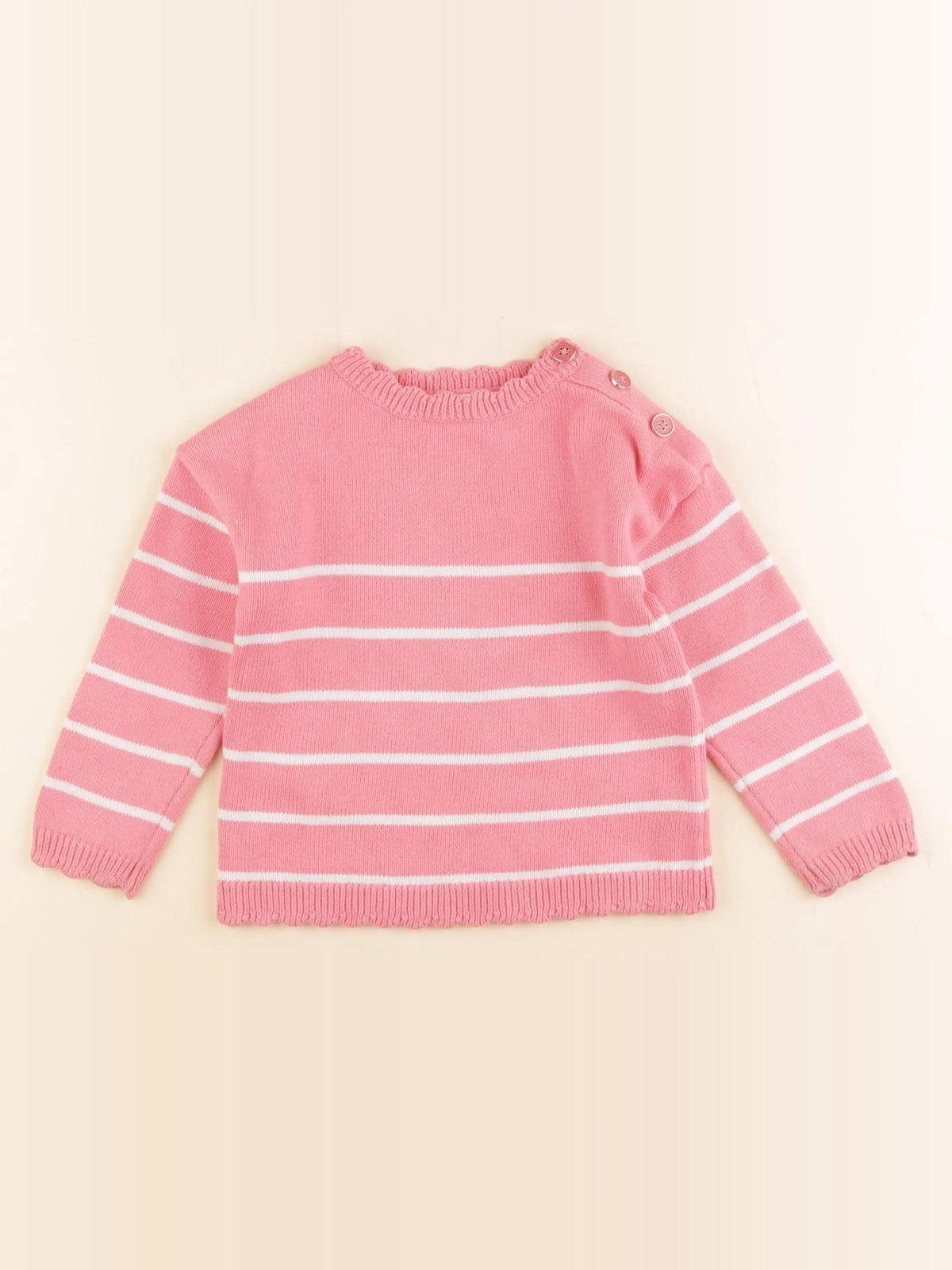 Vertbaudet - pull rose - 4 ans