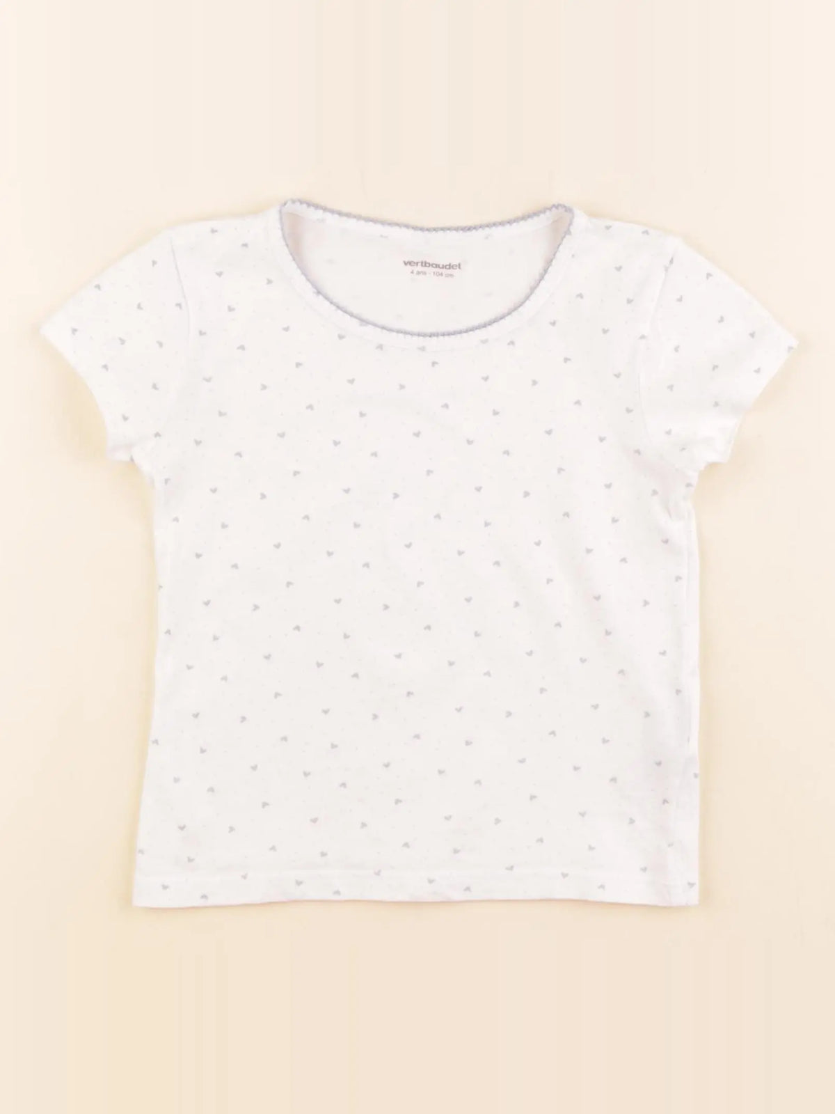 Vertbaudet - maillot de corps blanc - 4 ans