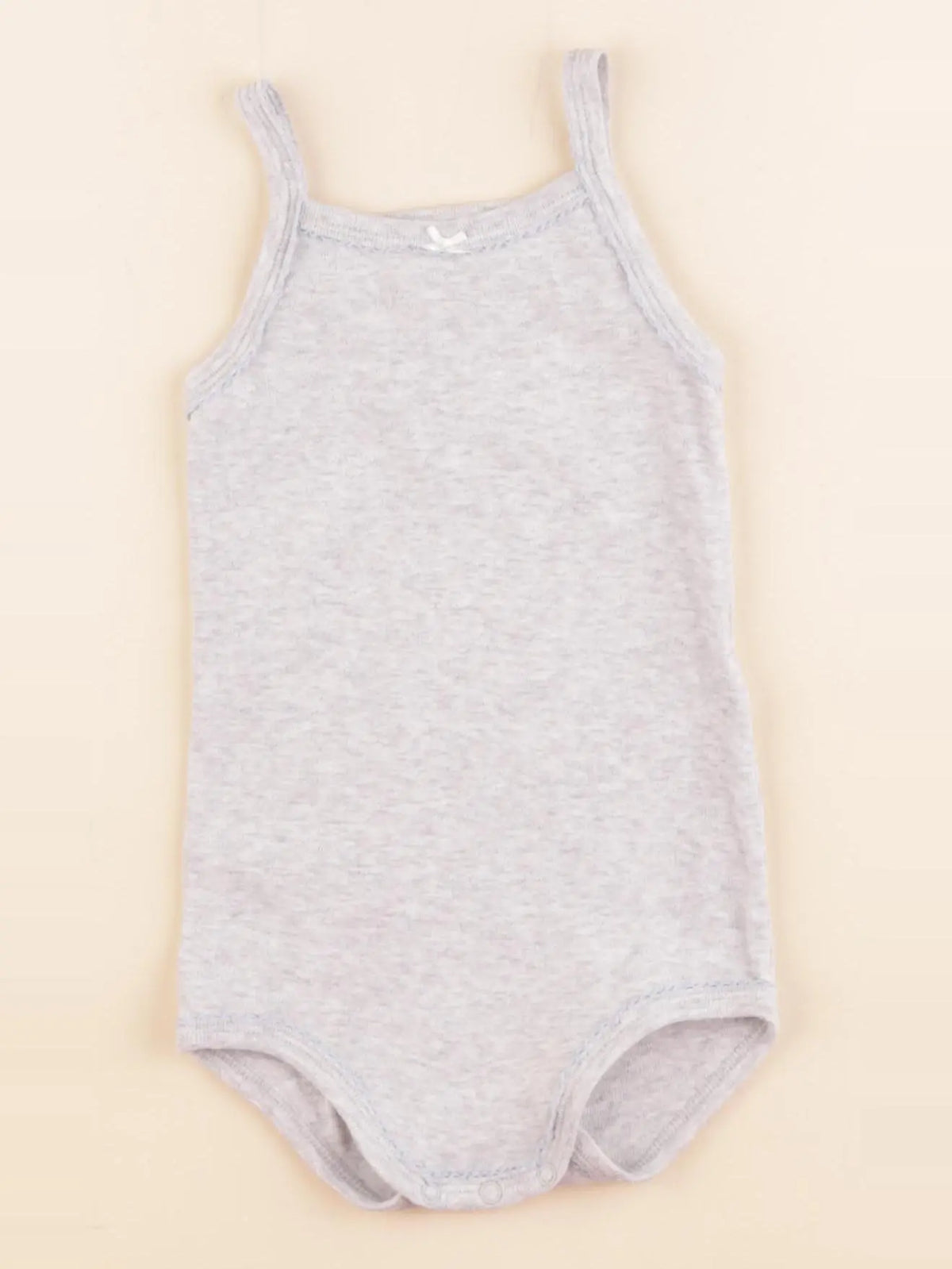 Petit Bateau - body gris - 18 mois
