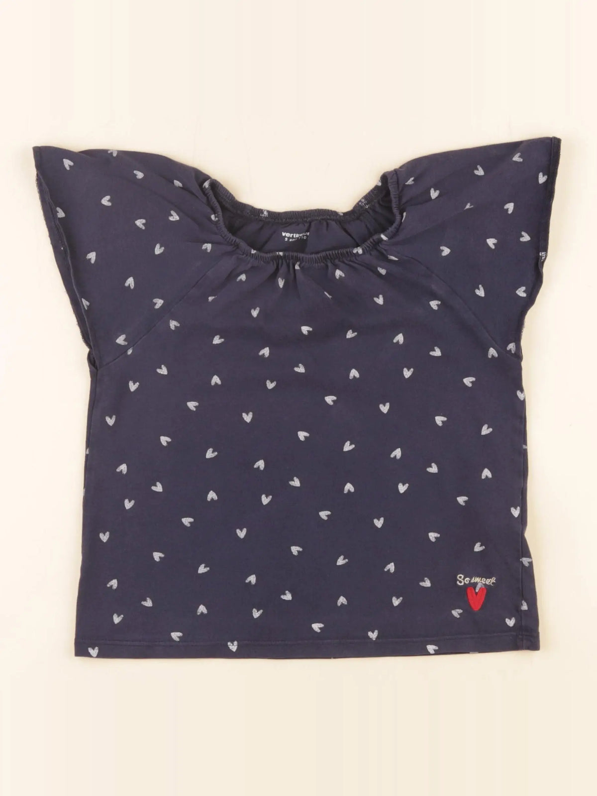 Vertbaudet - tee-shirt bleu - 5 ans