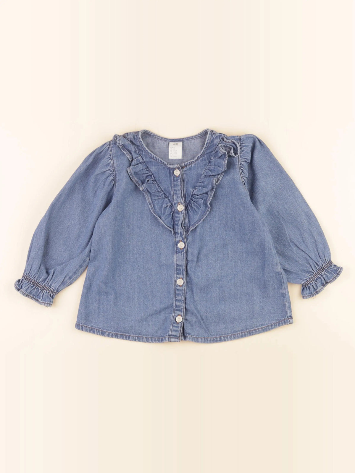H&M - blouse bleu - 18/24 mois