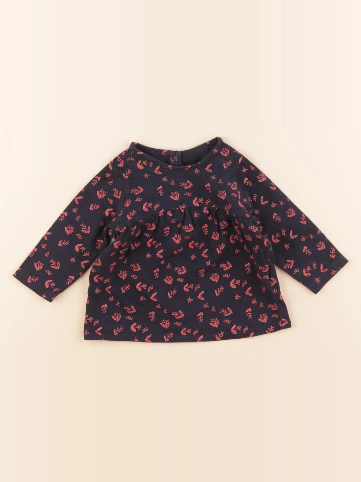 Vertbaudet - tee-shirt bleu - 3 mois