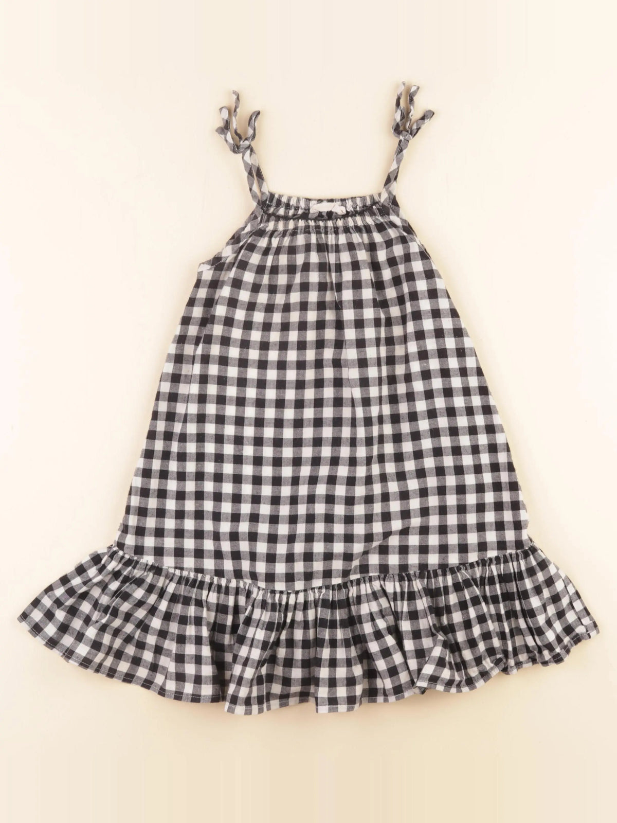 Monoprix - robe blanc, noir - 3 ans