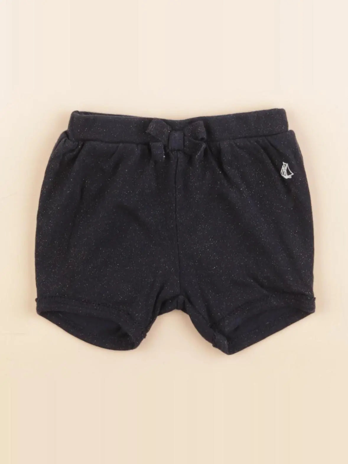 Petit Bateau - short bleu - 6 mois