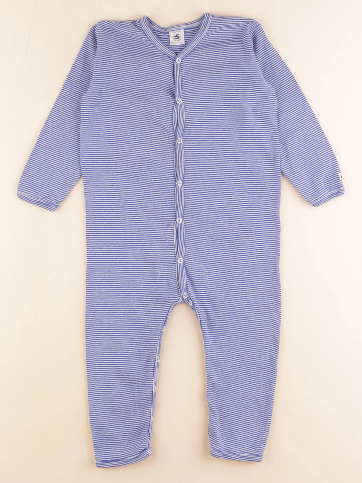 Petit Bateau - pyjama coton bleu - 36 mois