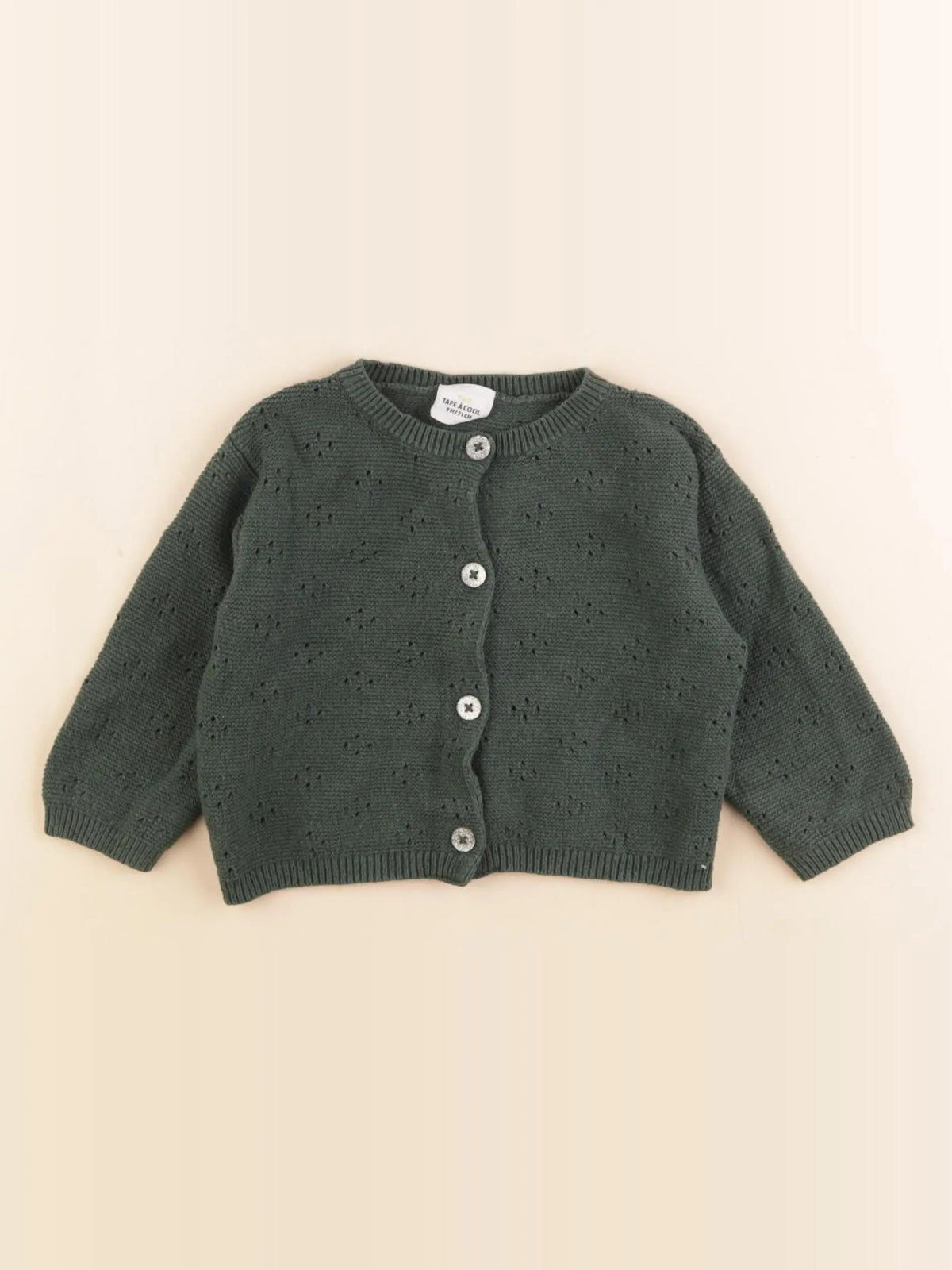 Tape à l'oeil - gilet vert - 9 mois